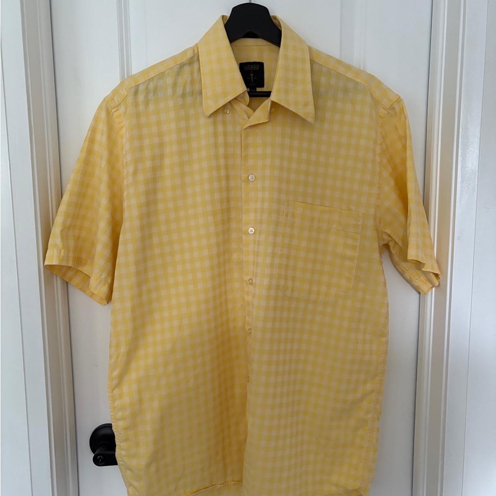 Lipson Yellow Plaid Men's Shirt